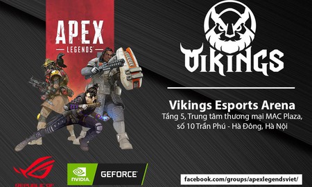 2 ông lớn Asus ROG và Nvidia công bố giải Apex Legends đầu tiên tại Việt Nam, giải thưởng khủng 70 triệu đồng tiền mặt