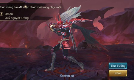 Liên Quân Mobile: "Rich Kid" Việt khoe Omen Quỷ Nguyệt Tướng ngay ngày đầu Sổ Sứ Mệnh mùa 5