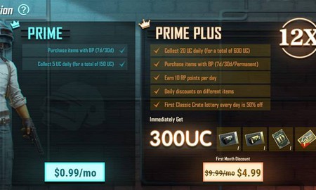PUBG Mobile: Tính năng VIP xuất hiện, giá gói Prime Plus khoảng 230 nghìn đồng/tháng