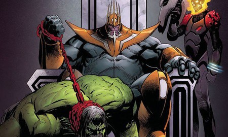 Old King Thanos: Vị vua hùng mạnh thống trị vũ trụ đã tiêu diệt hết các siêu anh hùng và nuôi "Hulk" làm thú cưng