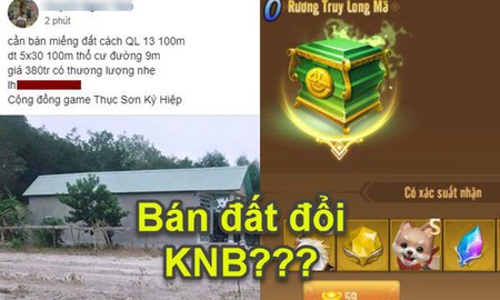 Hết KNB, thanh niên rao bán luôn cả... lô đất nền để nạp game, "chất chơi" thế thì anh em đỡ sao?