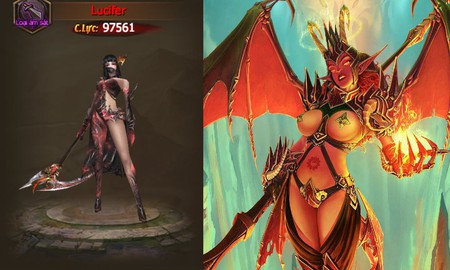 Thánh Chiến 3D update tháng 7: Thiên Thần Sa Ngã Lucifer “siêu sexy” thức tỉnh