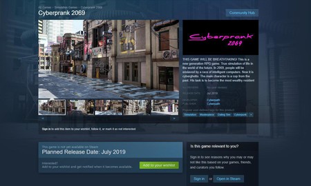 Game đạo nhái trơ trẽn Cyberpunk 2077 đã bị gỡ khỏi Steam