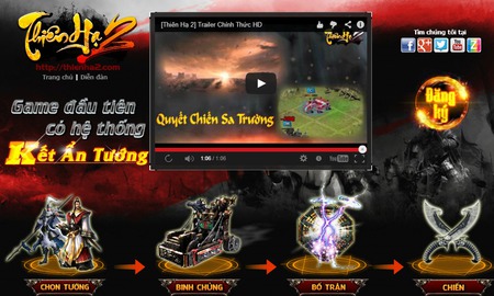 Webgame Thiên Hạ 2 tung teaser ra mắt game thủ Việt