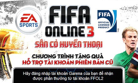 VED chính thức tặng quà hỗ trợ game thủ FIFA Online 2