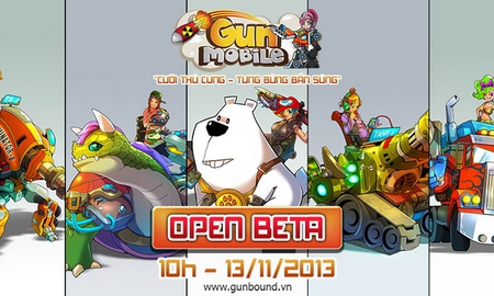 Gunbound Mobile thông báo Open Beta lúc 10h10 sáng nay 13/11