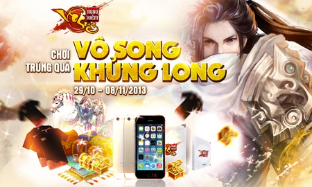 Ngạo Kiếm Vô Song hào phóng tặng iPhone 5S mừng cụm máy chủ mới