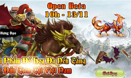 Võ Tướng chính thức công bố thời gian Open Beta vào 10h ngày 13/11