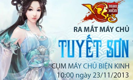 Ngạo Kiếm Vô Song tặng giftcode máy chủ mới Tuyết Sơn