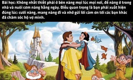 Ảnh vui 6 kinh nghiệm tình trường từ truyện cổ tích