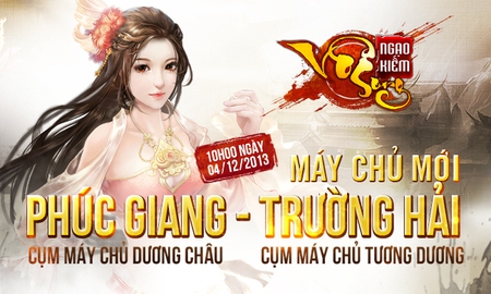 Ngạo Kiếm Vô Song tặng Giftcode nhân dịp khai mở 2 máy chủ mới