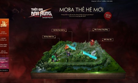 MOBA Thời Đại Anh Hùng xác nhận tên miền chính thức tại Việt Nam