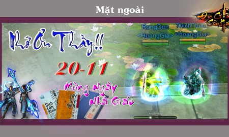 Nhìn lại ngày 20/11 ấm áp của cộng đồng Soha Game