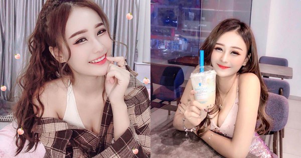 What are some cute and alluring photos of beautiful girls enjoying their tra sua (milk tea)?