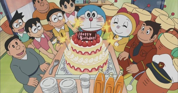 Hôm nay chính là sinh nhật của Doraemon  chú mèo máy nổi tiếng nhất thế  giới