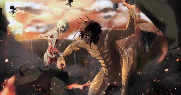 mikasa and eren - Shingeki no Kyojin (Attack on Titan) hình nền (37707726)  - fanpop