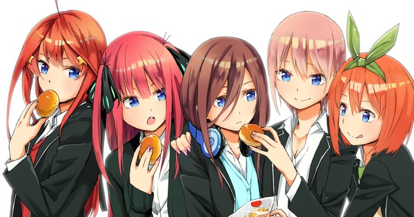 Những bộ anime nào có 5 chị em là nhân vật chính?